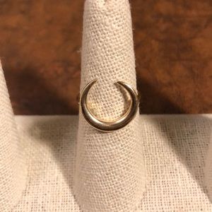Shashi Gold Plated Horn Ring